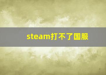 steam打不了国服