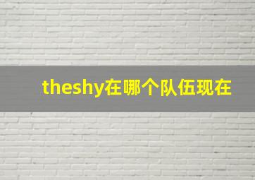 theshy在哪个队伍现在