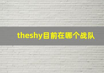 theshy目前在哪个战队