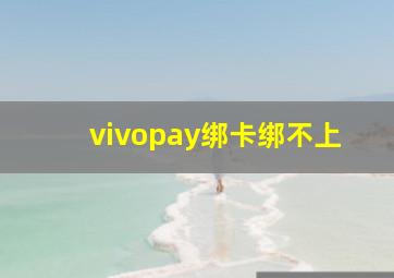 vivopay绑卡绑不上