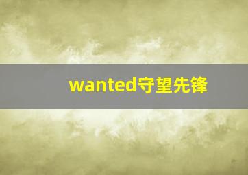 wanted守望先锋