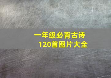 一年级必背古诗120首图片大全