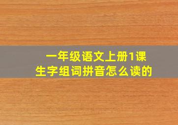 一年级语文上册1课生字组词拼音怎么读的