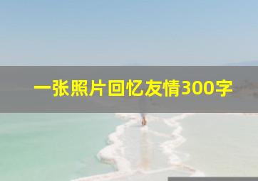 一张照片回忆友情300字