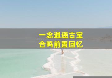 一念逍遥古宝合鸣前置回忆