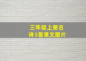 三年级上册古诗3首课文图片