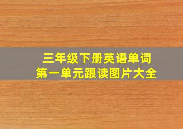 三年级下册英语单词第一单元跟读图片大全