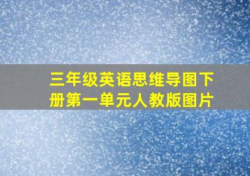 三年级英语思维导图下册第一单元人教版图片