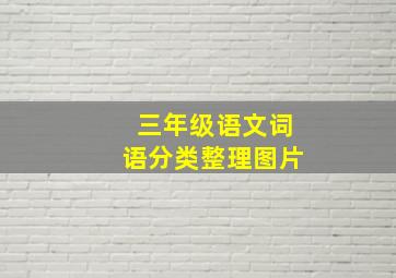 三年级语文词语分类整理图片