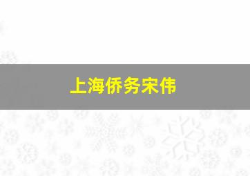 上海侨务宋伟