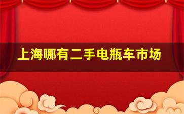 上海哪有二手电瓶车市场