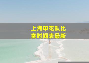 上海申花队比赛时间表最新