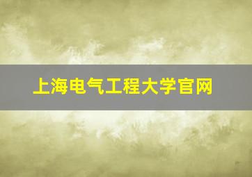 上海电气工程大学官网