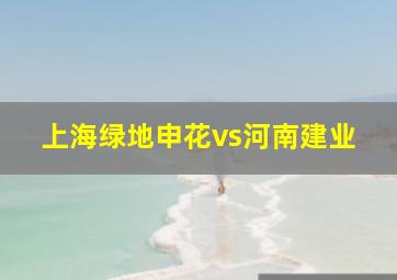 上海绿地申花vs河南建业