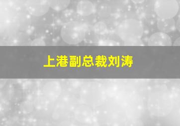 上港副总裁刘涛