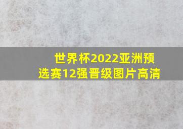 世界杯2022亚洲预选赛12强晋级图片高清