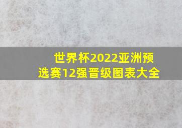 世界杯2022亚洲预选赛12强晋级图表大全