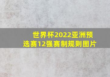 世界杯2022亚洲预选赛12强赛制规则图片