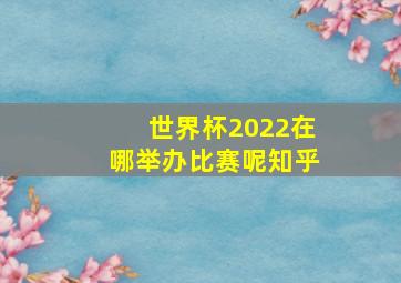 世界杯2022在哪举办比赛呢知乎