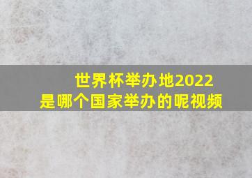 世界杯举办地2022是哪个国家举办的呢视频