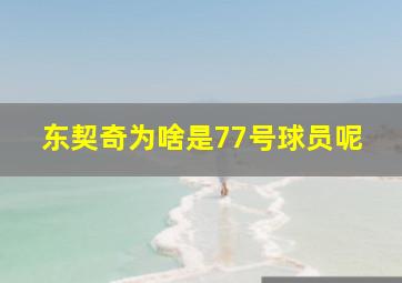 东契奇为啥是77号球员呢