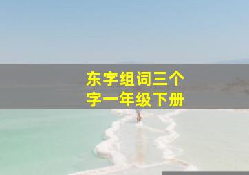 东字组词三个字一年级下册