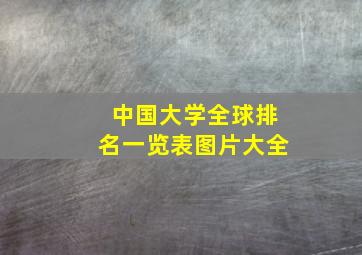 中国大学全球排名一览表图片大全