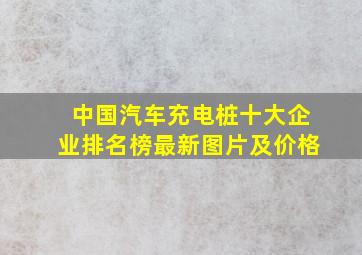 中国汽车充电桩十大企业排名榜最新图片及价格