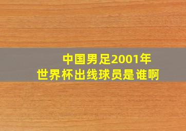 中国男足2001年世界杯出线球员是谁啊