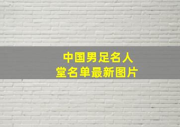 中国男足名人堂名单最新图片