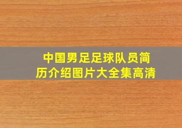 中国男足足球队员简历介绍图片大全集高清