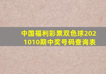 中国福利彩票双色球2021010期中奖号码查询表