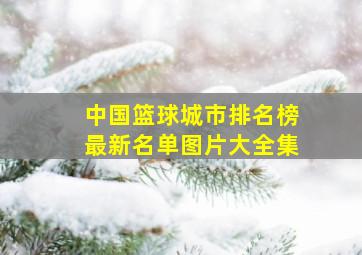 中国篮球城市排名榜最新名单图片大全集