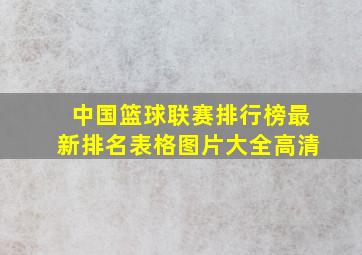 中国篮球联赛排行榜最新排名表格图片大全高清