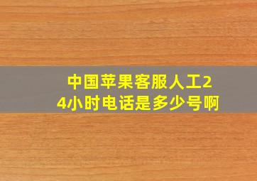 中国苹果客服人工24小时电话是多少号啊