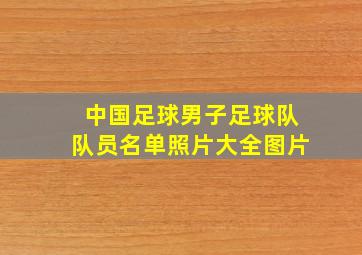 中国足球男子足球队队员名单照片大全图片