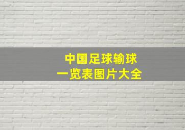 中国足球输球一览表图片大全