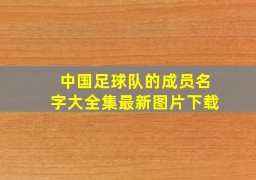 中国足球队的成员名字大全集最新图片下载