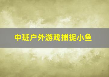 中班户外游戏捕捉小鱼