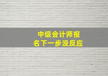 中级会计师报名下一步没反应