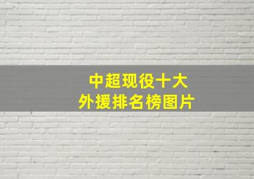 中超现役十大外援排名榜图片