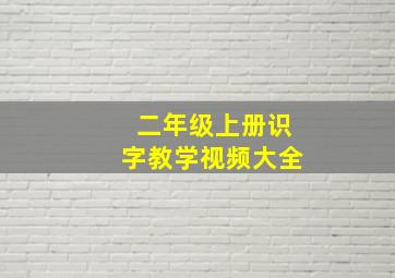 二年级上册识字教学视频大全