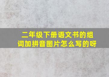 二年级下册语文书的组词加拼音图片怎么写的呀