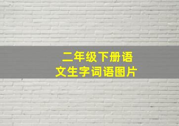 二年级下册语文生字词语图片