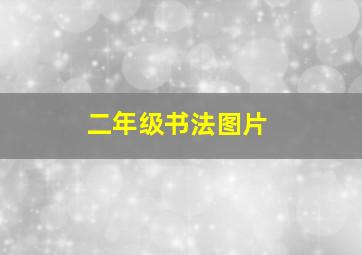 二年级书法图片