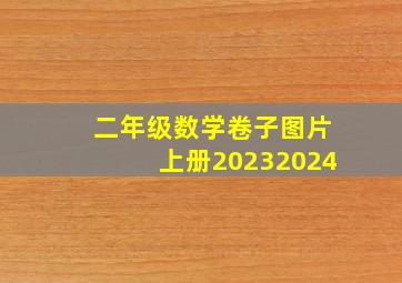 二年级数学卷子图片上册20232024