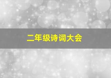 二年级诗词大会