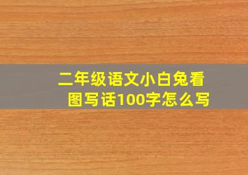 二年级语文小白兔看图写话100字怎么写