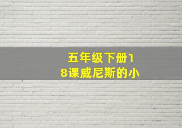 五年级下册18课威尼斯的小