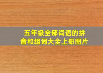 五年级全部词语的拼音和组词大全上册图片